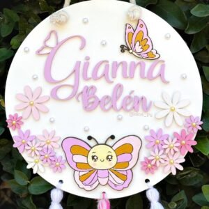 Cartel de nacimiento - Mariposa