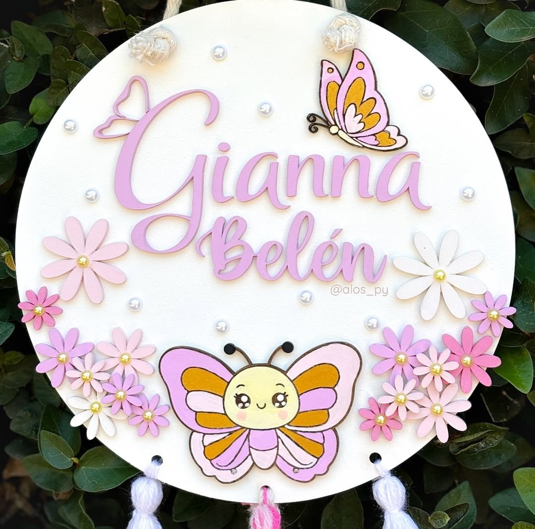 Cartel de nacimiento - Mariposa