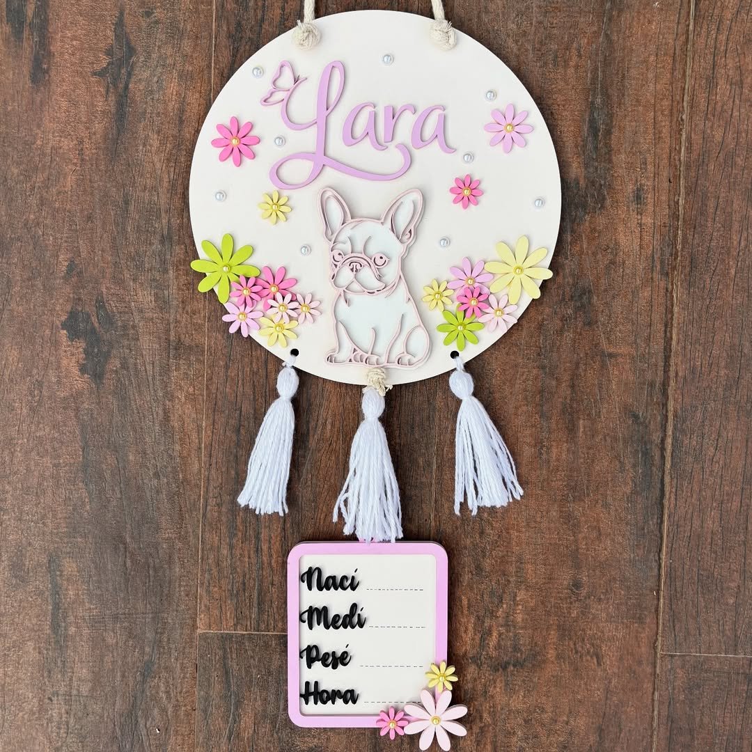 Cartel de nacimiento - Perrito - Imagen 4