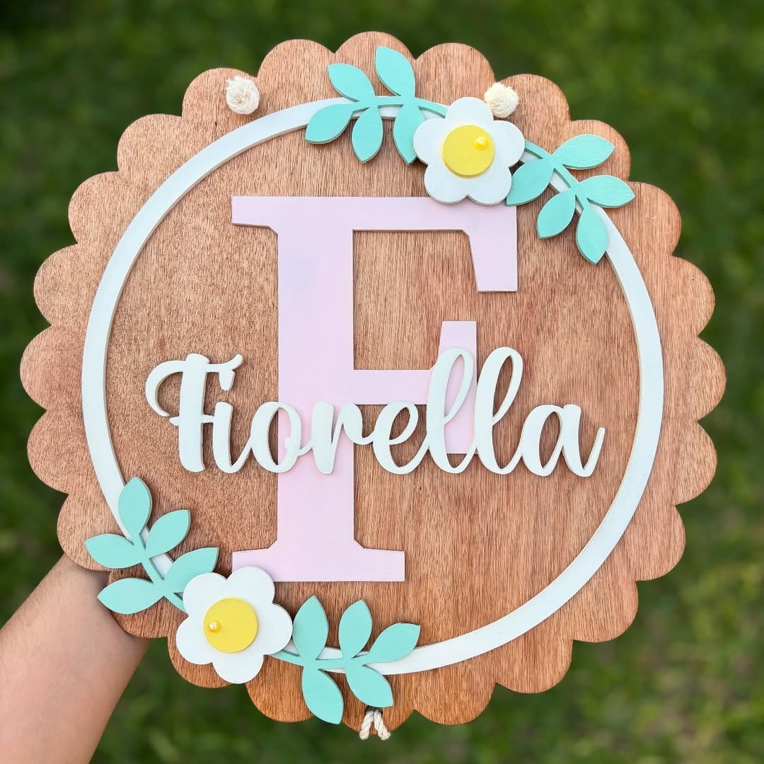 Cartel de nacimiento - Iniciales - Imagen 3