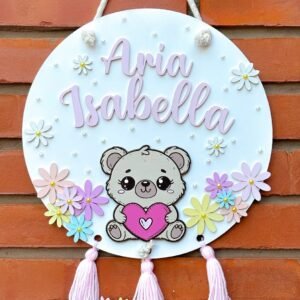 Cartel de nacimiento - Osito 2