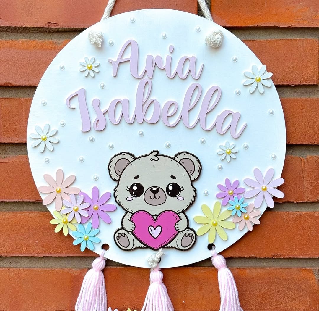 Cartel de nacimiento - Osito 2