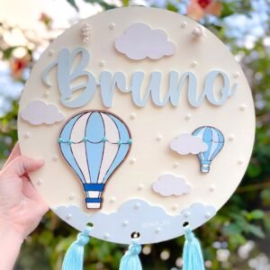 Cartel de nacimiento - Globos