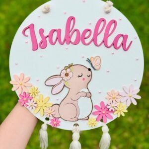 Cartel de nacimiento - Conejita