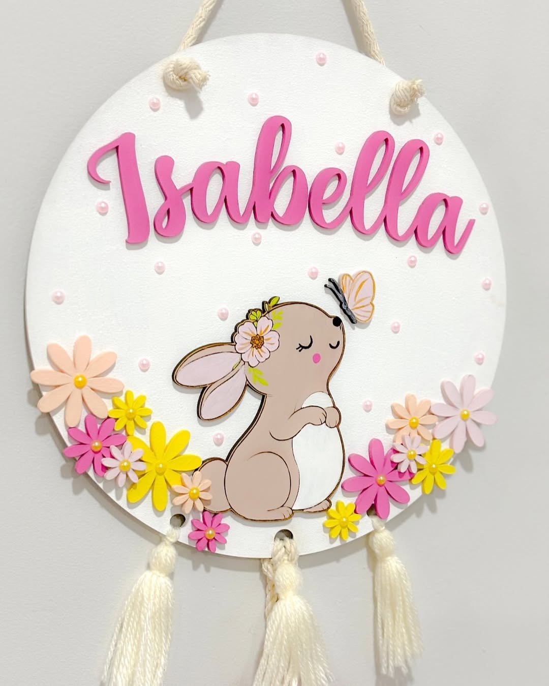 Cartel de nacimiento - Conejita - Imagen 2