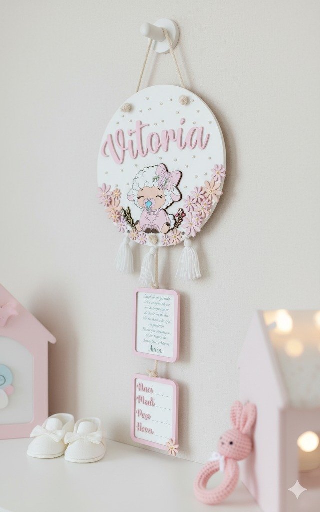 Cartel de nacimiento - Ovejita - Imagen 2